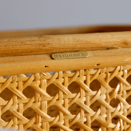 Handwoven Natural Rattan Tray - Vietnamese Bong Cane Serving Platter