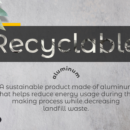 Minimalist Recycled Aluminum Bottle Holder - Wavy Wine & Beverage Stand
