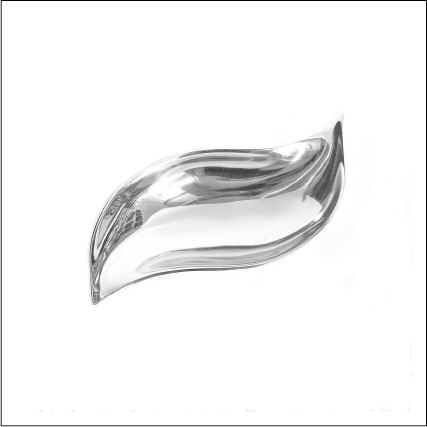 Wavy Recycled Aluminum Bowl - Modern Snack & Nut Serving Dish