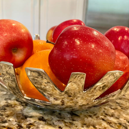 Modern Recycled Aluminum Tray - Fruit, Bread & Vegetable Serving Platter